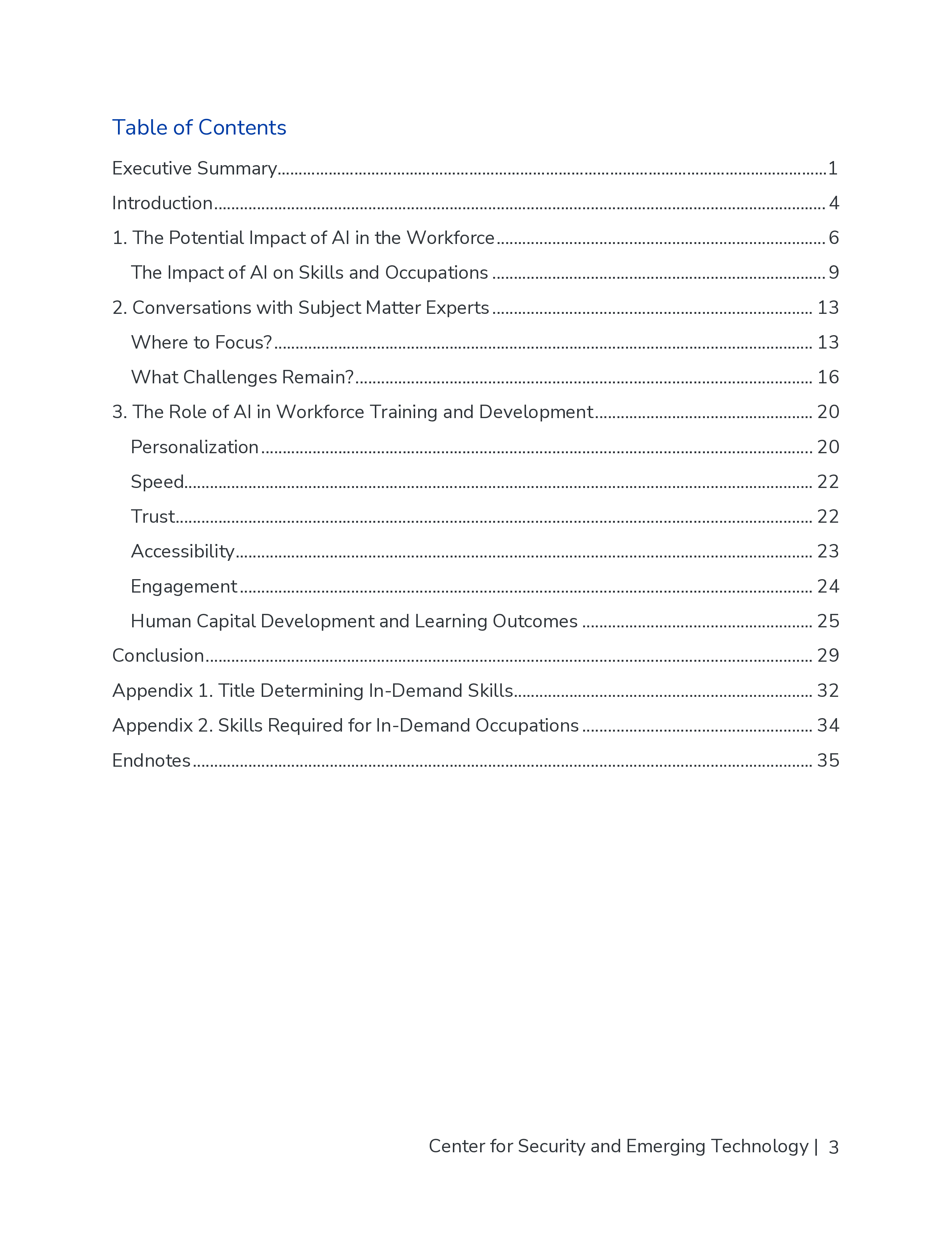 美国安全与新兴技术中心CSET2024人工智能与劳动力培训的未来研究报告英文版44页